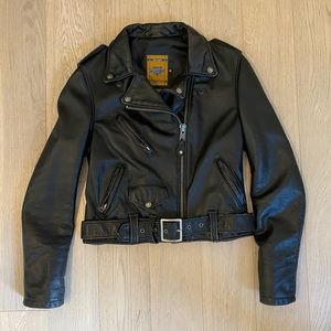 Schott NYC perfecto leather motorcycle jacket sz S